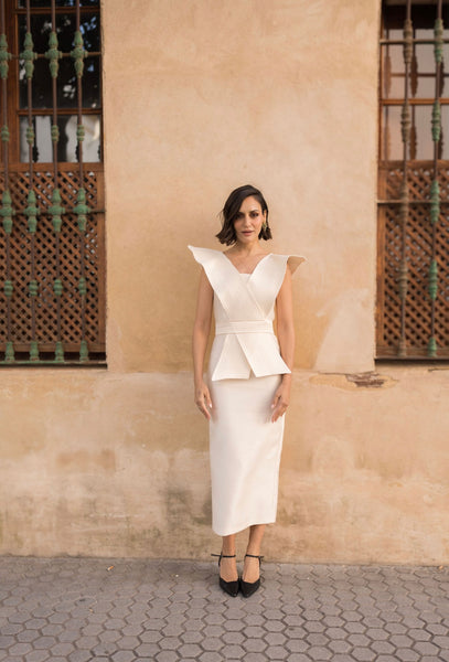 VESTIDO EUGENIA BEIGE