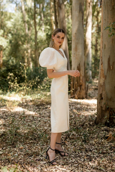 VESTIDO LAUREN BLANCO ROTO