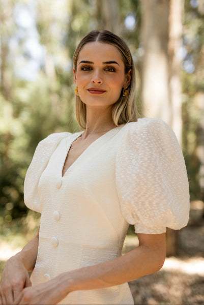 VESTIDO LAUREN BLANCO ROTO