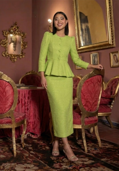 CONJUNTO EVENTO TWEED IRENE LIMA Y CORAL