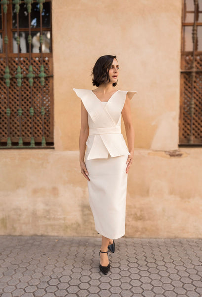 VESTIDO EUGENIA BEIGE