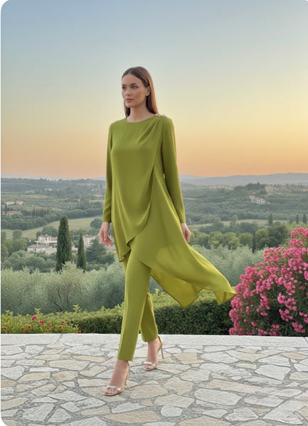 CONJUNTO PARA EVENTO DE CASACA Y PANTALÓN ATENEA