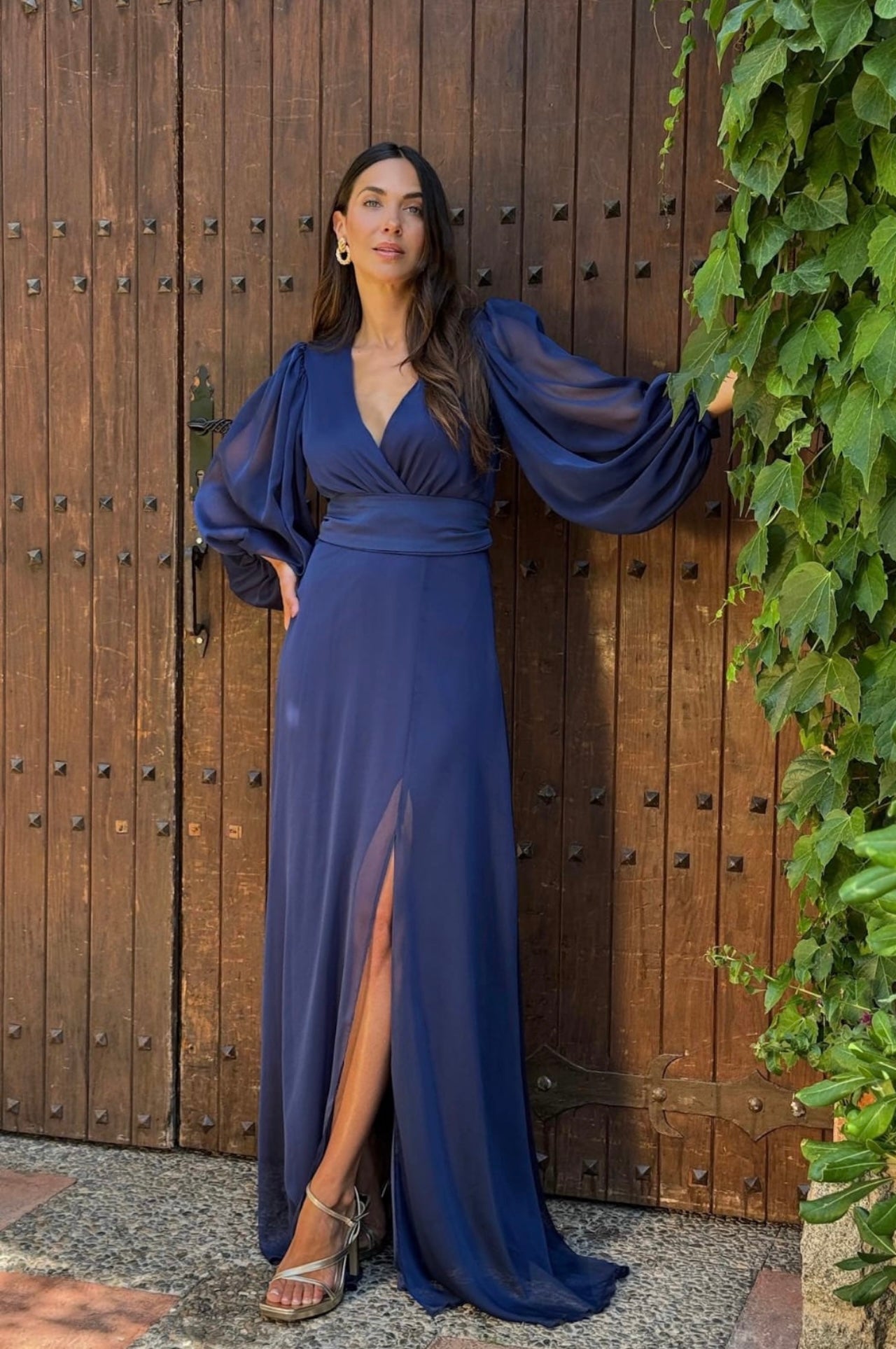 VESTIDO LARGO THALISSE BURDEOS