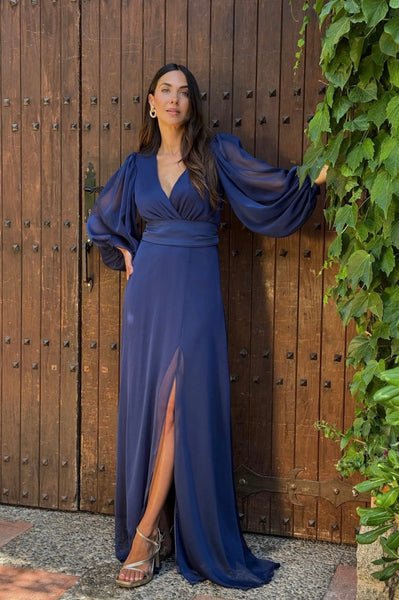 VESTIDO LARGO THALISSE BURDEOS