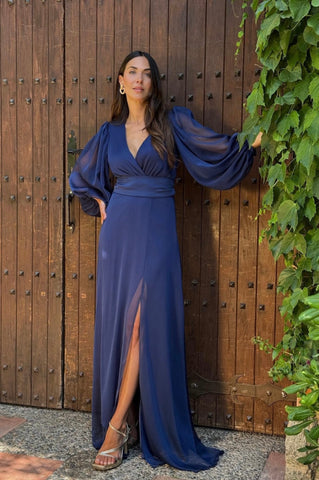 VESTIDO LARGO THALISSE BURDEOS