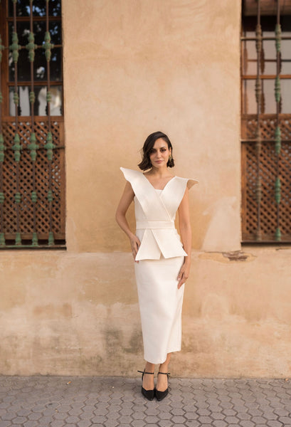 VESTIDO EUGENIA BEIGE