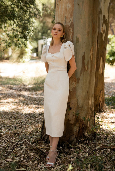 VESTIDO GRETA BLANCO ROTO