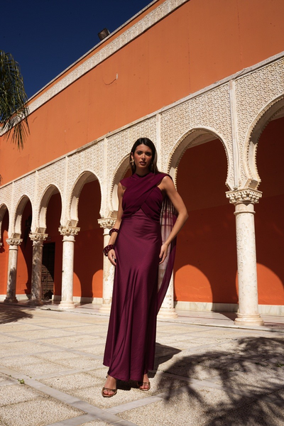 VESTIDO JUDITH BURDEOS
