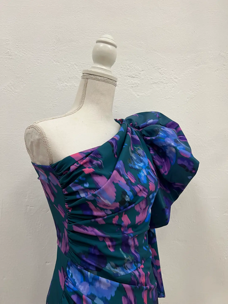 VESTIDO VOLANTE ASIMÉTRICO VIANA ESTAMPADO