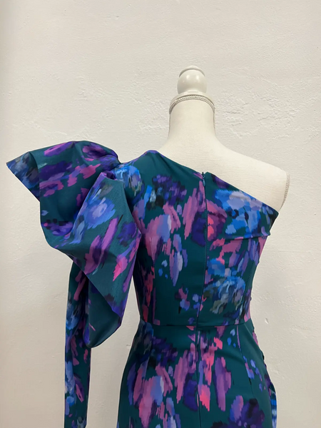 VESTIDO VOLANTE ASIMÉTRICO VIANA ESTAMPADO