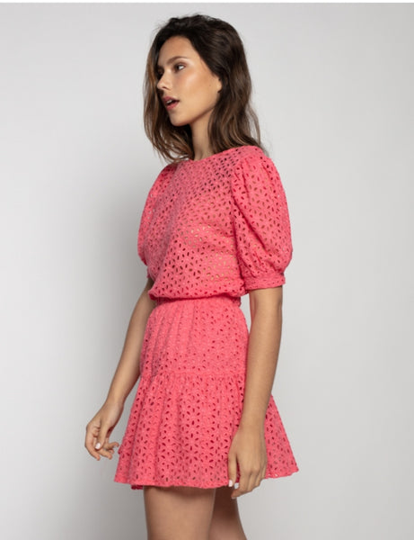 FALDA CORTA BORDADA ELICIA - Farfalla Couture - Ropa - Mujer - Eventos- Boho -