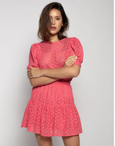 FALDA CORTA BORDADA ELICIA - Farfalla Couture - Ropa - Mujer - Eventos- Boho -